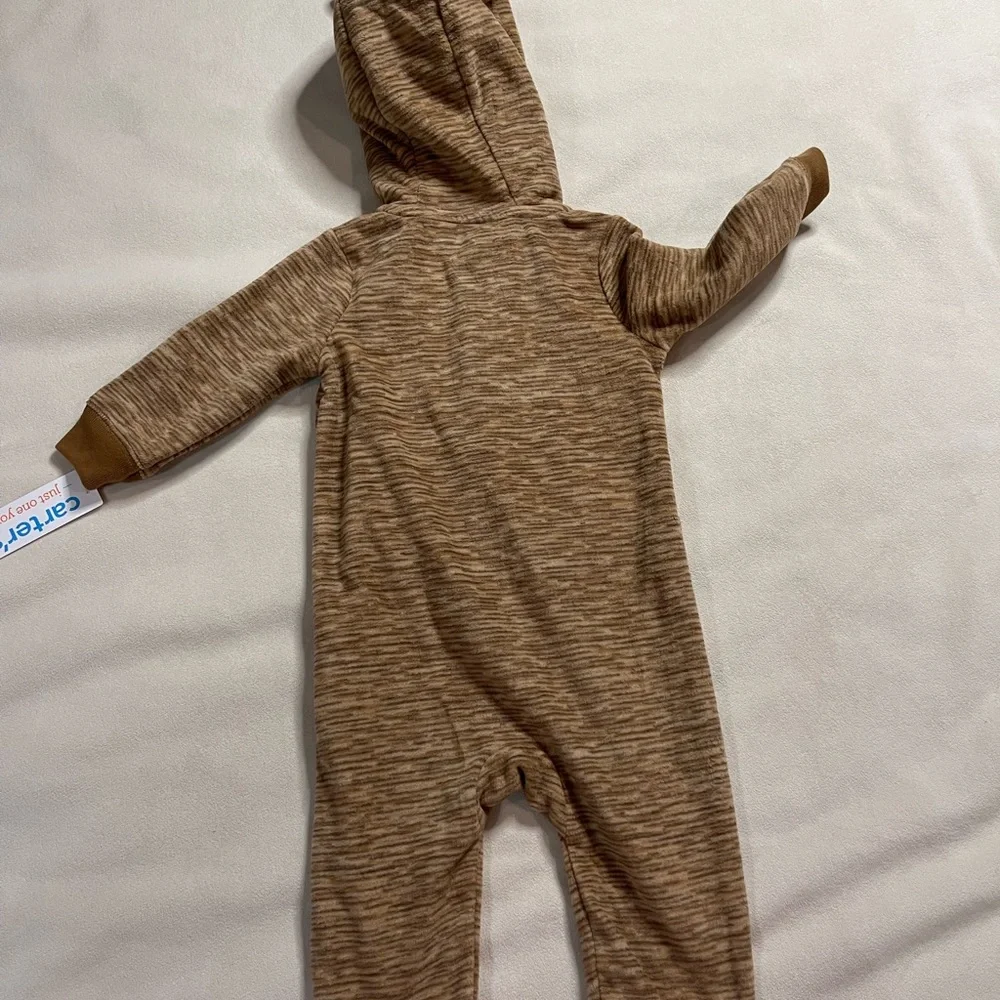 Carter's Reindeer Hooded One Piece with Festive Light‎ Design